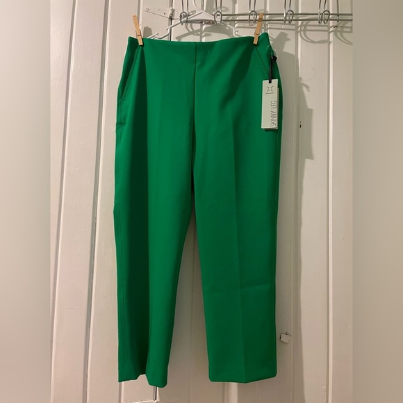 RACHEL ZOE green cropped skinny leg pants-size 8 NWT - Picture 4 of 10